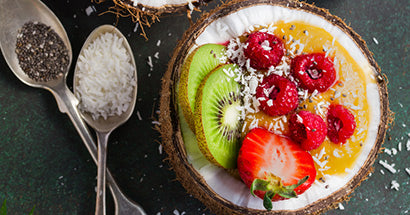 Mango-Camu Camu Smoothie Skål