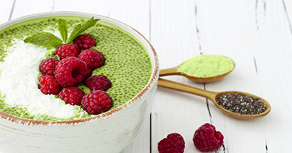 Grøn Matcha Chia Dessert