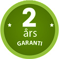 2 års garanti 2 års garanti