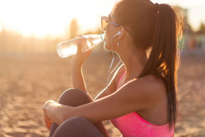 Sørg for at drikke masser af vand, det er sundt for dig