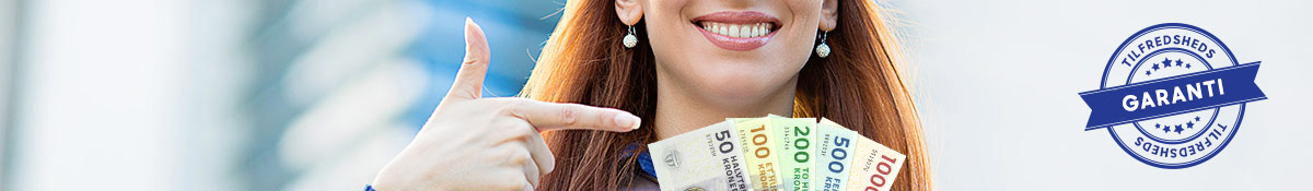 Tilfredshedsgaranti Money Back Guarantee