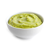 Chlorella pulver og guacamole Chlorella pulver og guacamole