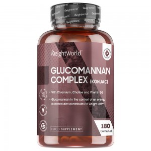 Glucomannan (konjakrod) med B3-vitamin, kosttilskud med kostfibre