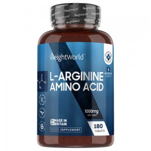 L-Arginin - Kosttilskud til fitness, muskler og udholdenhed - 180 Tabletter L-Arginin - Kosttilskud til fitness, muskler og udholdenhed - 180 Tabletter