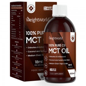 Naturligt C8 MCT Olie WeightWorld Naturligt C8 MCT Olie 500ml