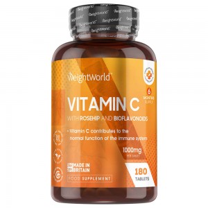 C-Vitamin Kapsler med hyben og bioflavonoider