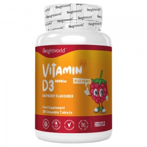 Vitamin D3 Tyggetabletter Vitamin D3 Tyggetabletter til børn | Kosttilskud til knogle & led pleje og et naturligt immunitets boost