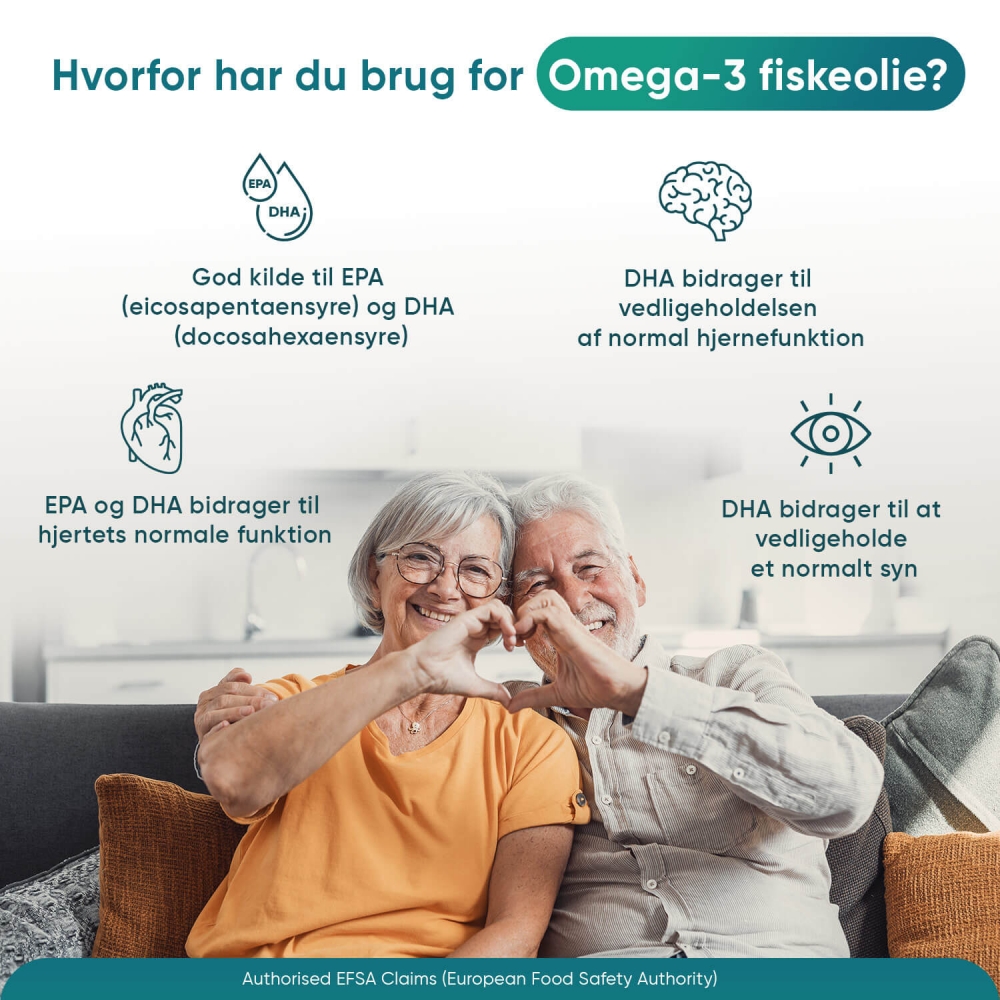 Omega-3 fiskeolie med EPA og DHA