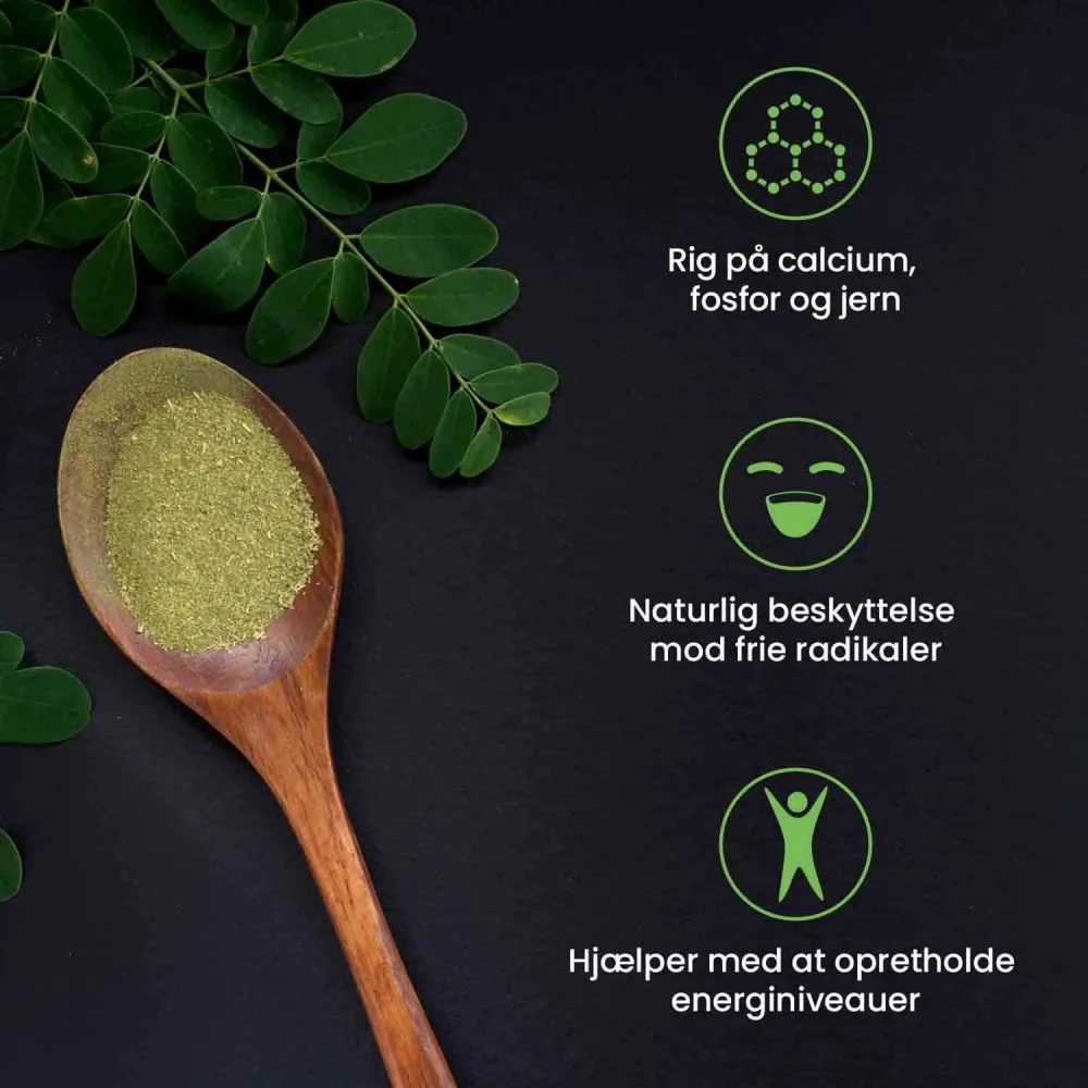 Økologisk Moringa Kapsler, superfood tilskud