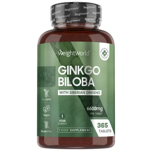 Se Ginkgo Biloba og Ginseng hos WeightWorld DK