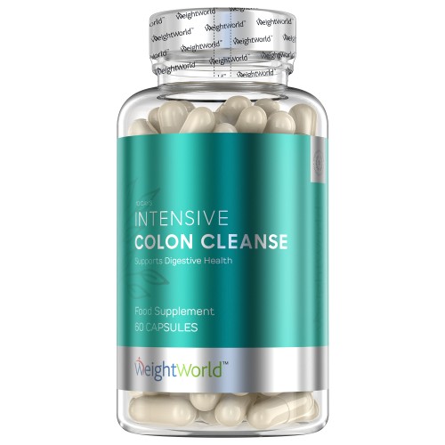 Intensive Colon Cleanse - 60 kapsler udrensningskur til tarmskylning mod forstoppelse, luft i maven og oppustethed
