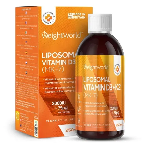 Se Liposomal D3- + K2-vitamin Dråber hos WeightWorld DK