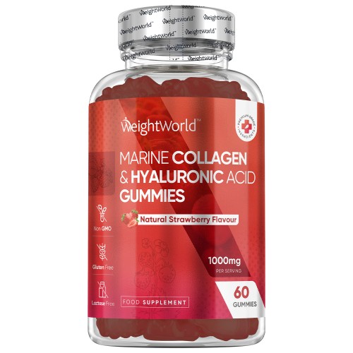 Se Marine Collagen + Hyaluronsyre Gummies hos WeightWorld DK