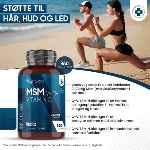 MSM med C-vitamin