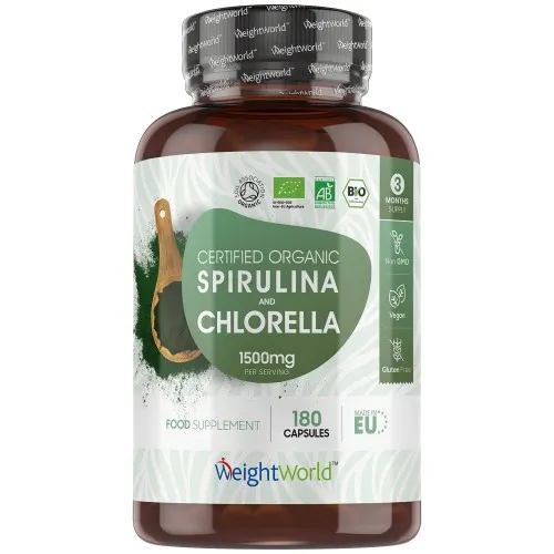 Økologisk Spirulina og Chlorella