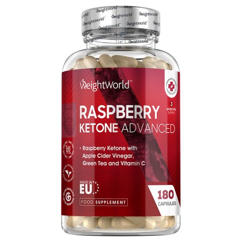 Raspberry Ketone Plus - Kraftfuld blanding af superfoods - 180 Kapsler á 1000 mg
