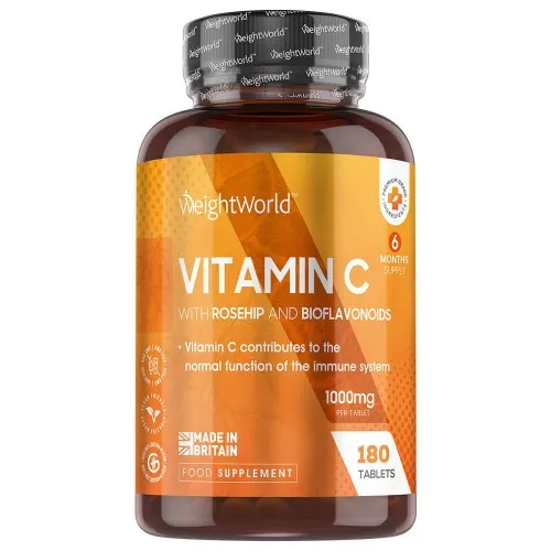 C-Vitamin Kapsler med hyben og bioflavonoider