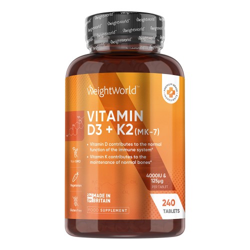 Vitamin D3 + K2 Tabletter