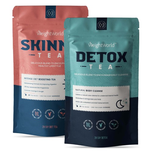Slanke & Detox Te Kombipakke til vægttab og udrensning af kroppen