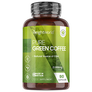 Grønne kaffebønner koffeinpiller