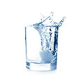 glas med vand