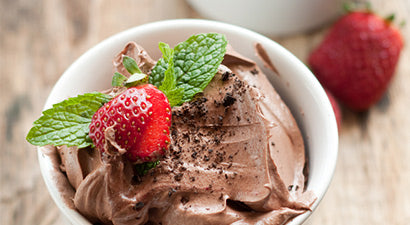 Acai Pebermynte Chokolade Mousse