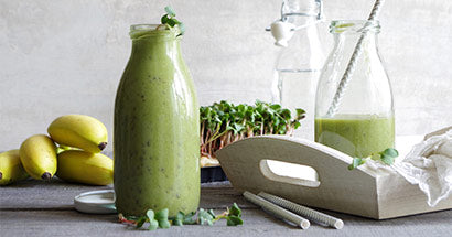 Grøn smoothie med spirulina