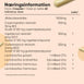 Næringsinformation for Æblecidereddike-complex med ingredienser og dosering pr. portion