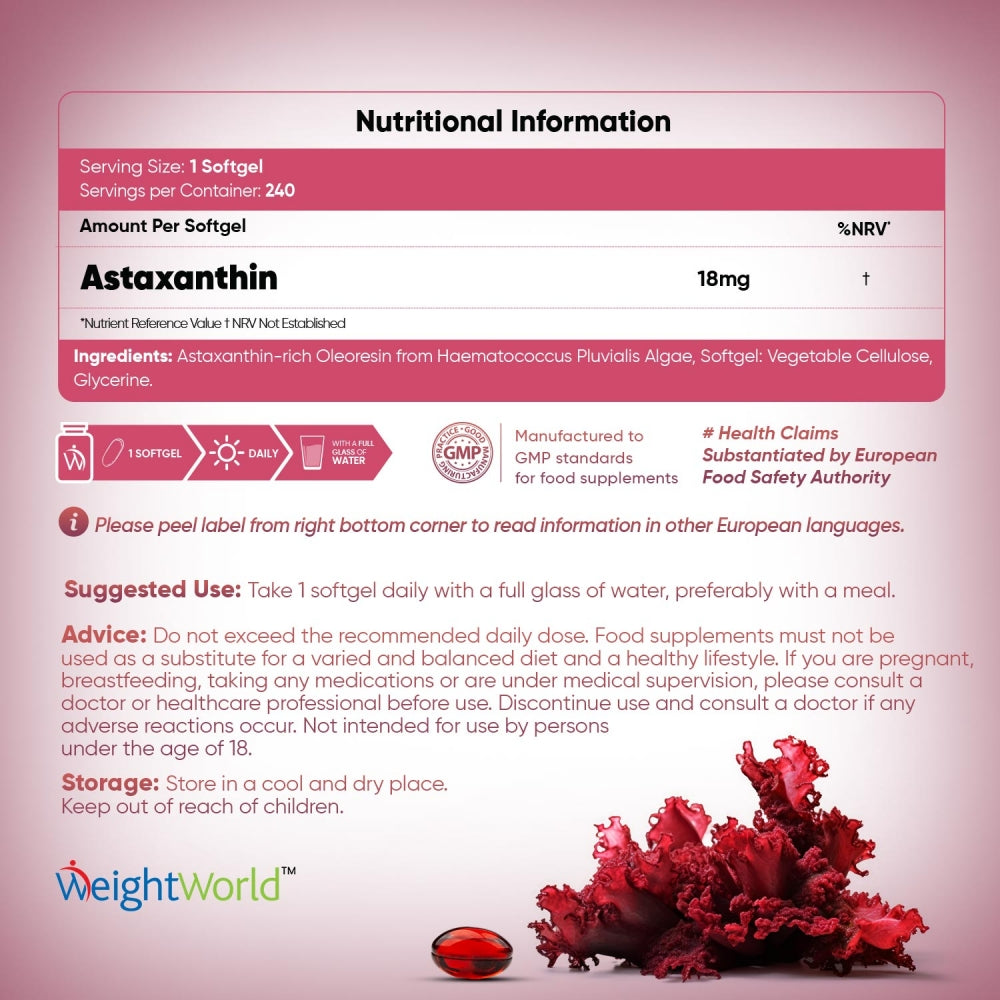 Astaxanthin 18 mg