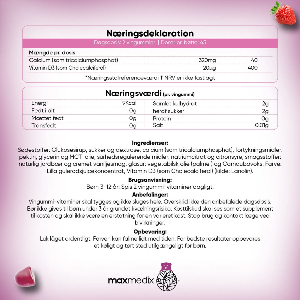 Kalk + D3-vitamin til børn