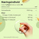 Næringsindhold: hampefrøolie 1000 mg; omega-3 173 mg, omega-6 587 mg, omega-9 114 mg.