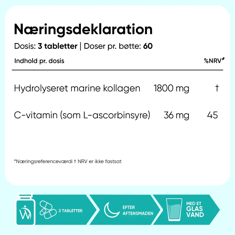 Marine kollagen + C-vitamin 1836 mg