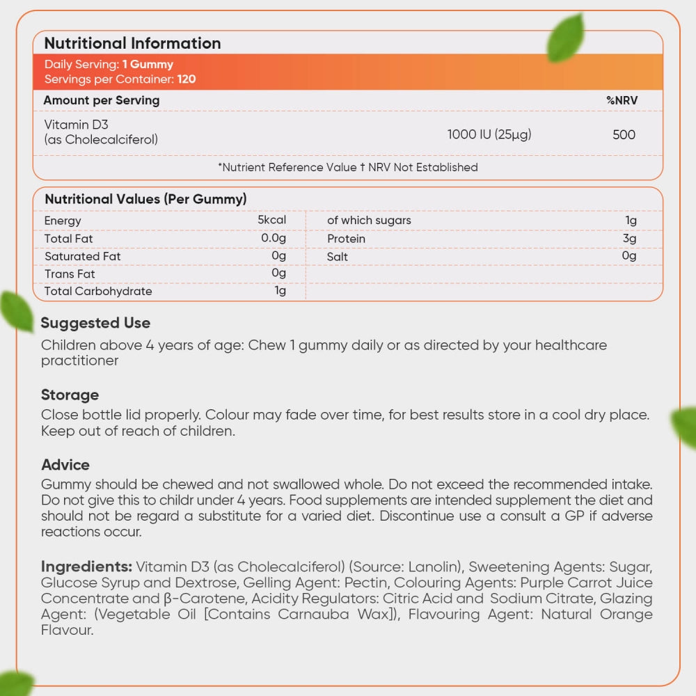 Børne D3-Vitamin Vingummier
