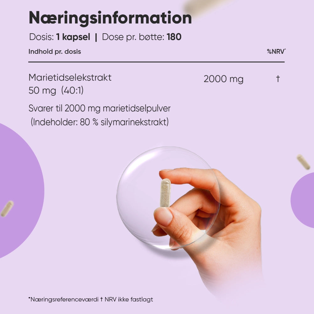 Marietidsel Kapsler 2000mg