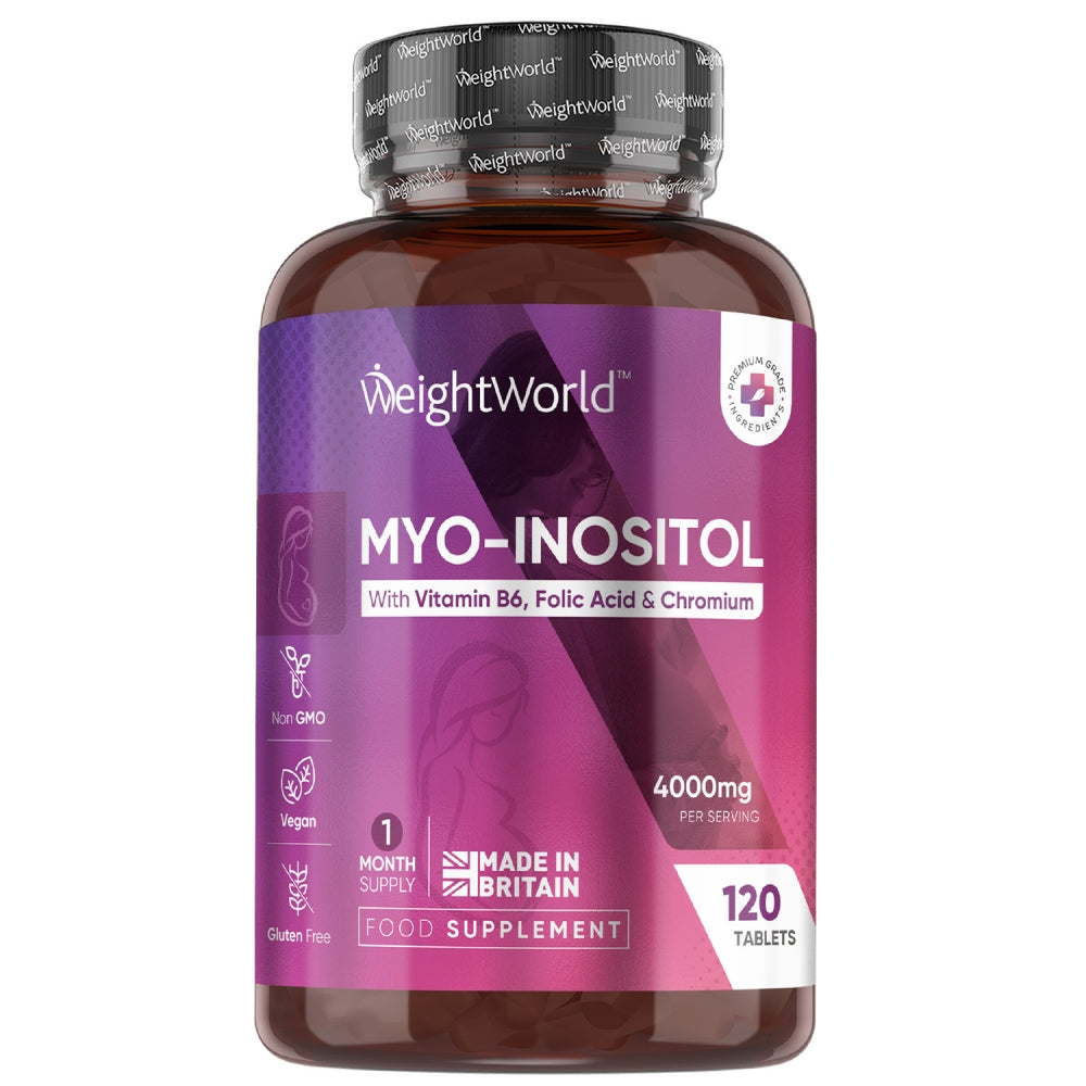 Køb Inositol 4000mg, 120 tabletter l 100% tilfredshedsgaranti