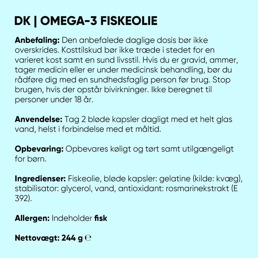 Omega-3-fiskeolie triglycerider 2000 mg