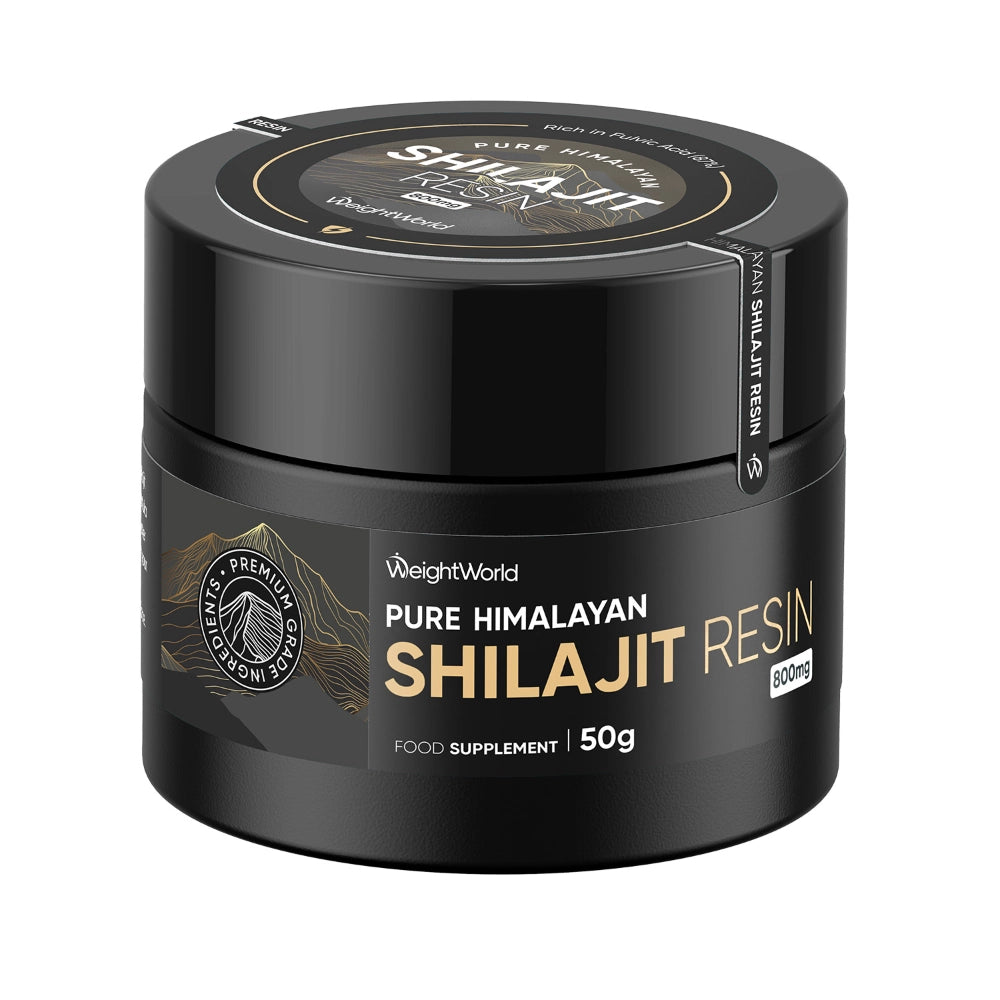 Ren himalayansk shilajit-harpiks i sort krukke, 50 g