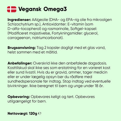 Vegansk omega-3 2000mg