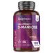 D-mannose kosttilskudflaske med 180 kapsler og 2000 mg pr. portion