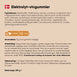Elektrolyt-vindgummier infografik med ingredienser, anvendelse og opbevaring
