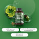 WeightWorld Ginkgo biloba-flaske omgivet af ginkgoblade, ginseng og tabletter