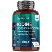 WeightWorld jodtabletter flaske: IODINE (kaliumjodid) 400 µg, 365 tabletter