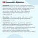 Liposomalt L-glutathion brugsanvisning og ingredienser på etiketten
