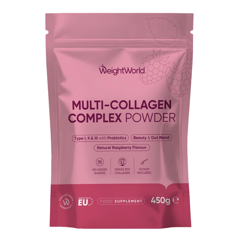 Pink kollagenpulverpose WeightWorld “Multi-Collagen Complex Powder”, 450 g