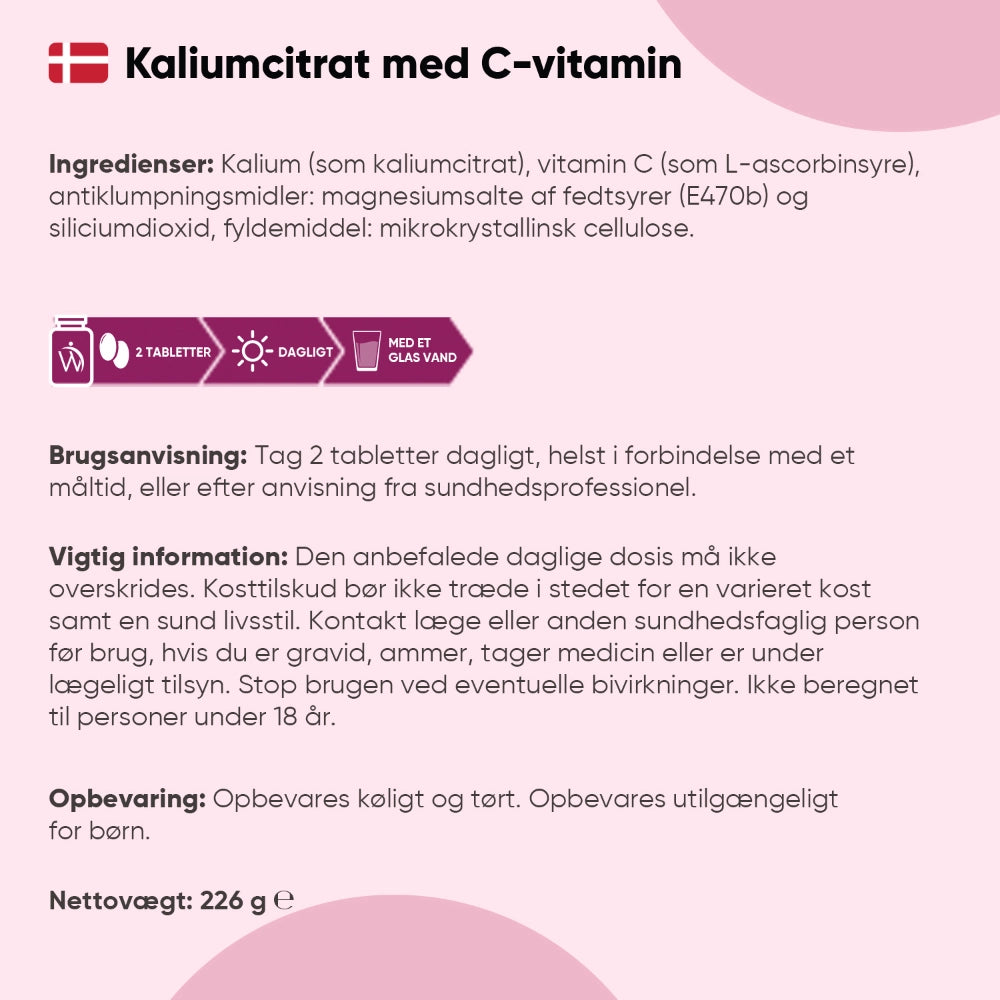 Kalium + C-vitamin 2345mg