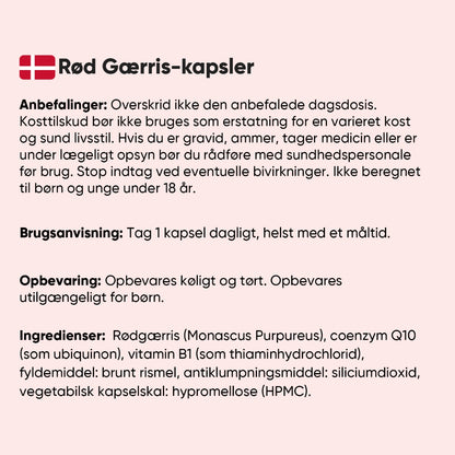 Rød Gærris 290mg