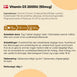 D3-vitamin 2000 IU (50 µg) tablet-tilskud, bagside med dosering og ingredienser