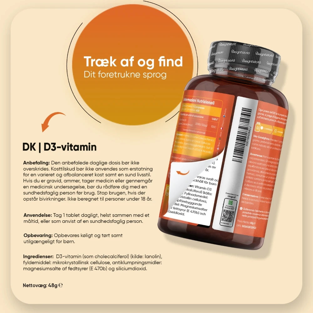 D3-Vitamin 2000IU (50 mcg)