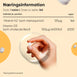 Hånd der holder hvid Vitamin K2/D3 tablet over emballage, info med doser