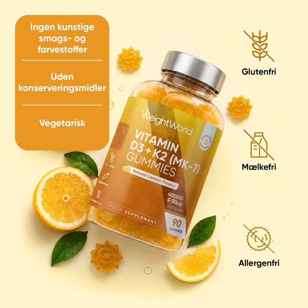 Vitamin D3+K2-gummies 4000 IU